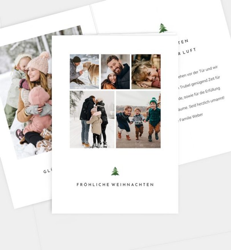 Weihnachtskarte Weihnachten/Privat Kleiner Baum · UNICEF