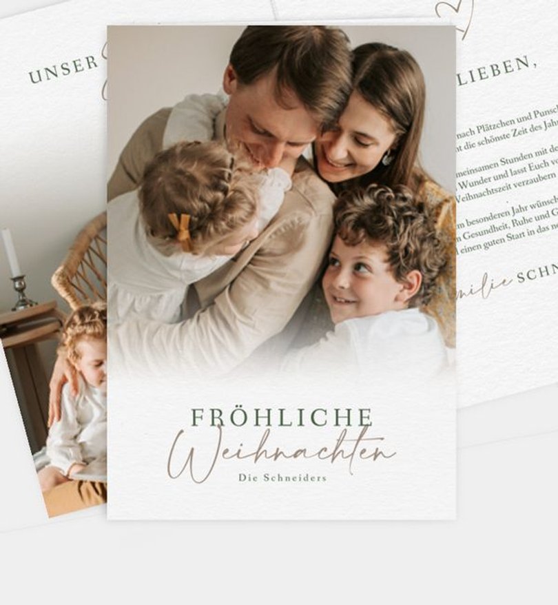 Weihnachtskarte Weihnachten/Privat Christmas Romance · UNICEF