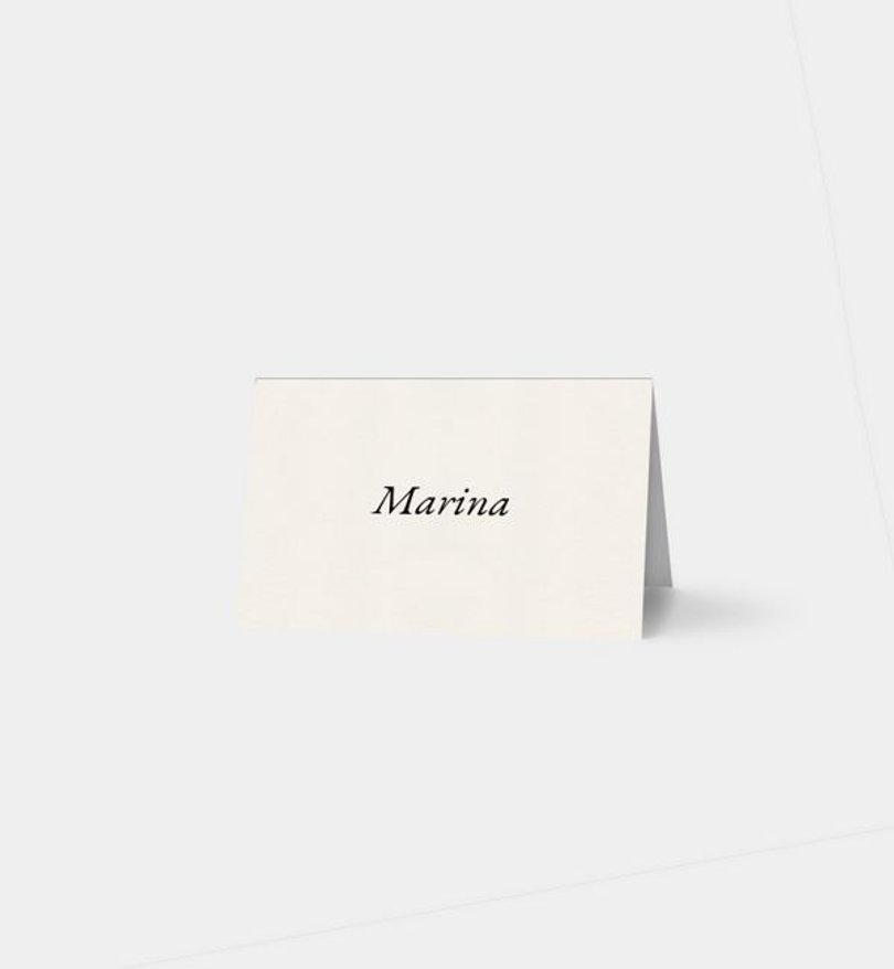 Tischkarte Hochzeit Elegant Script