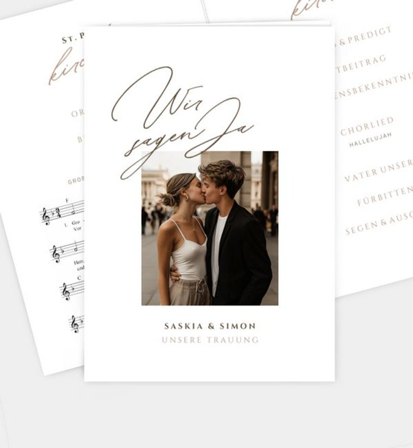Kirchenheft Hochzeit Sanftes Glück