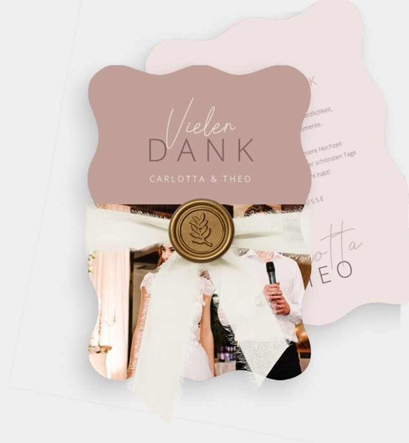 Dankeskarte Hochzeit Just Us