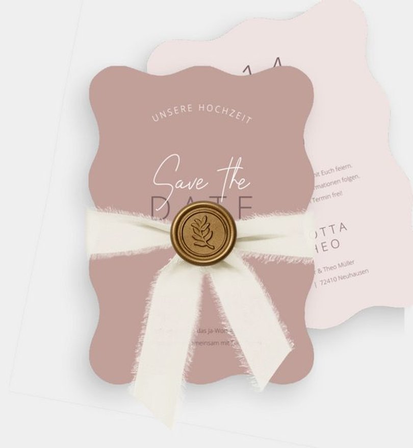 Save-The-Date Karte Hochzeit Just Us