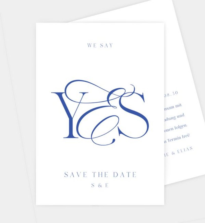 Save-The-Date Karte Hochzeit Forever Love