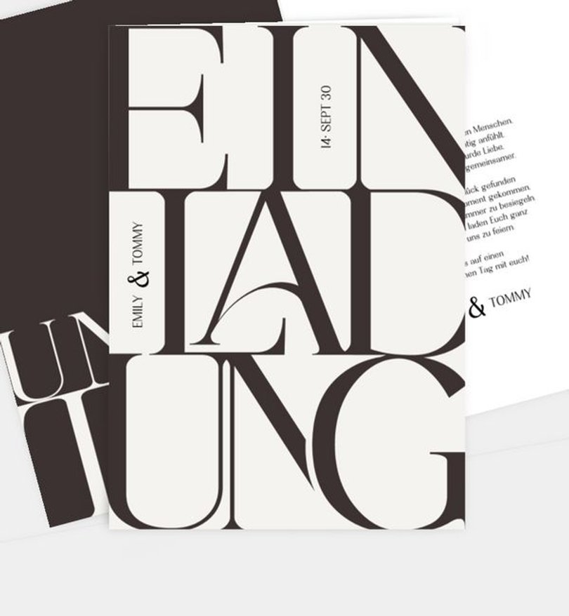 Einladungskarte Hochzeit Urban Love