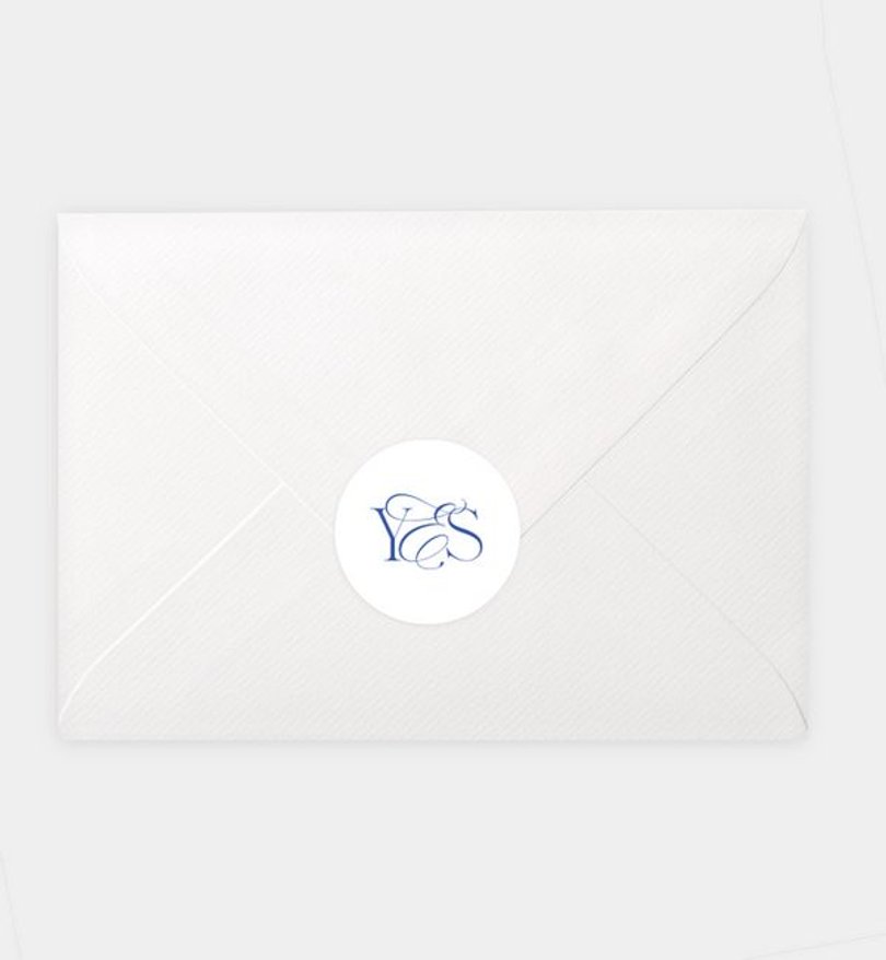 Siegelsticker Hochzeit Forever Love