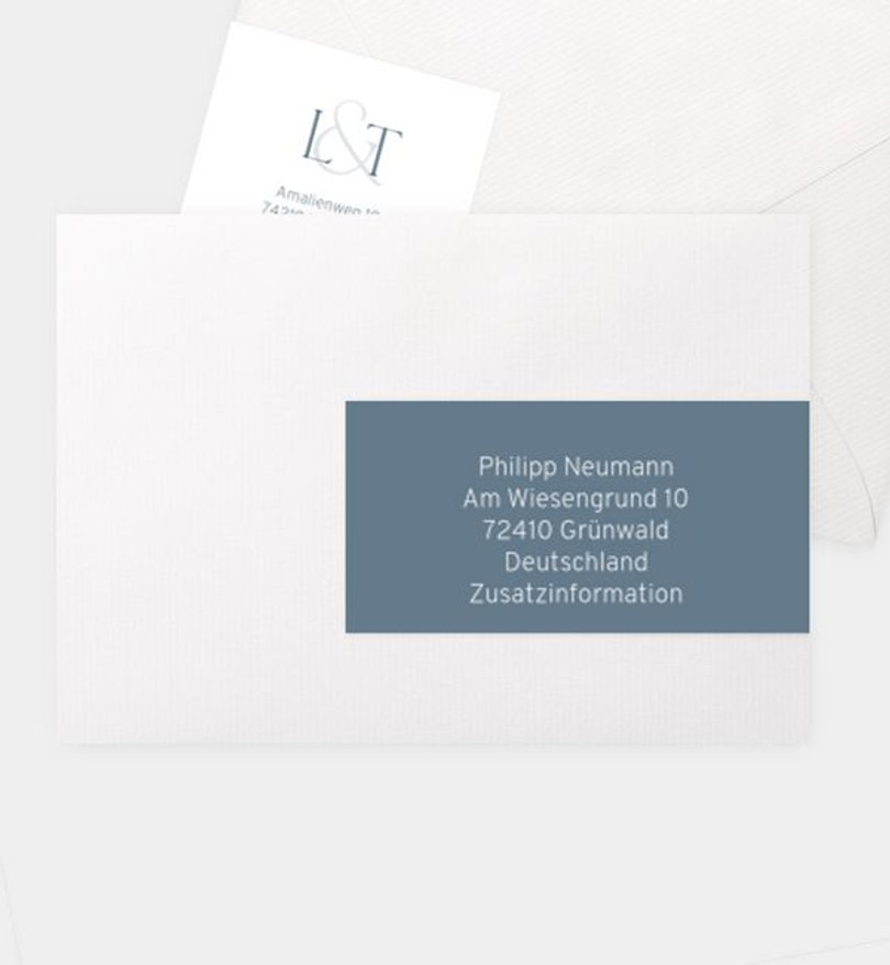 Adressaufkleber Hochzeit Farbenspiel