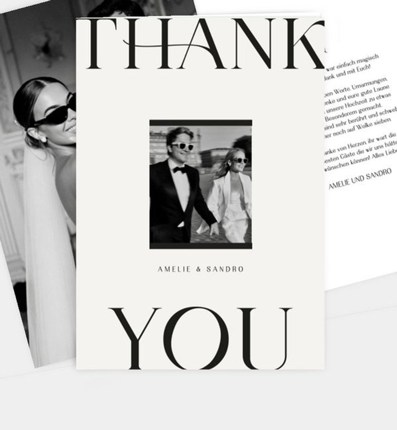 Dankeskarte Hochzeit New York