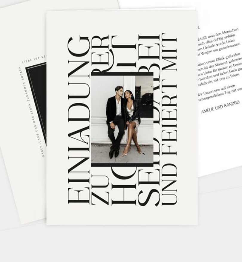 Einladungskarte Hochzeit New York