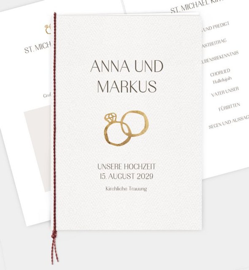 Kirchenheft Hochzeit Still yes