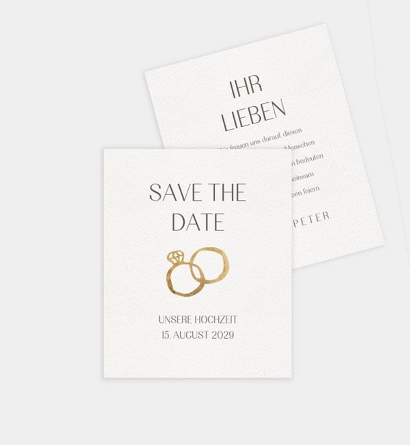 Save-The-Date Karte Hochzeit Still yes