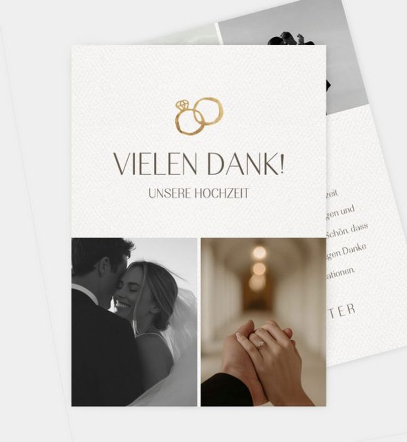 Dankeskarte Hochzeit Still yes