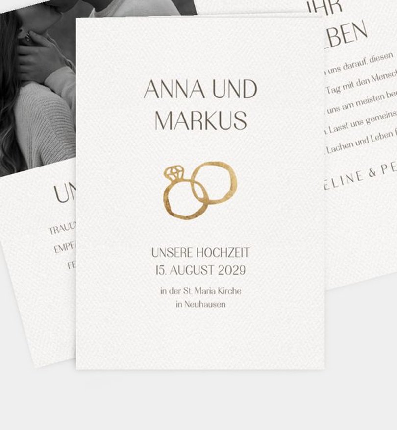 Einladungskarte Hochzeit Still yes