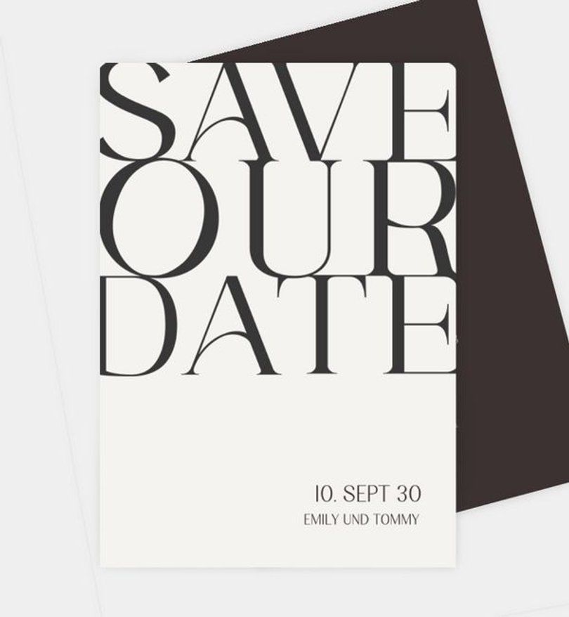 Save-The-Date Karte Hochzeit Urban Love