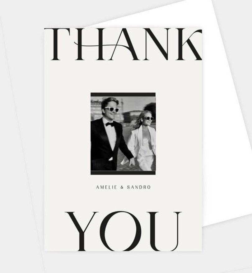 Dankeskarte Hochzeit New York