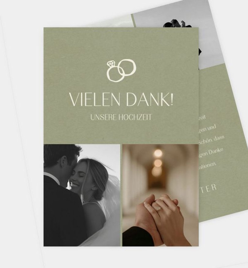 Dankeskarte Hochzeit Still yes