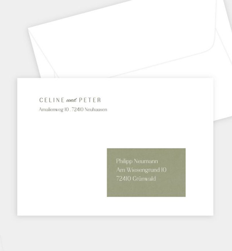 Briefumschlag Hochzeit Timeless Letters