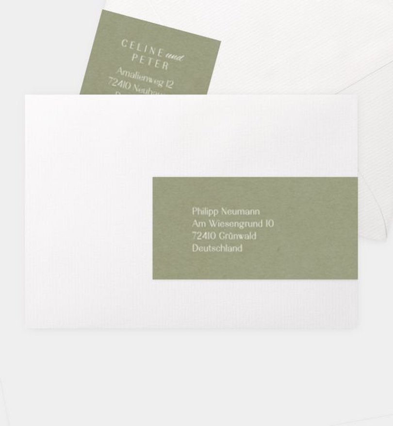 Adressaufkleber Hochzeit Timeless Letters