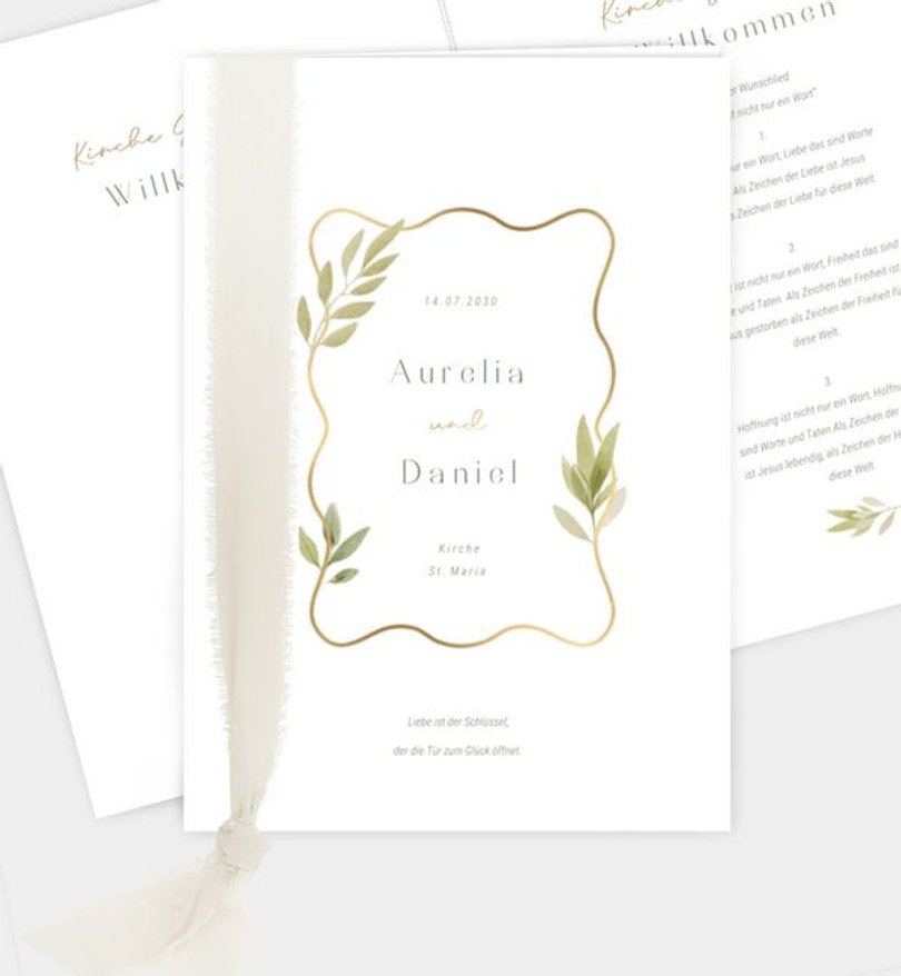 Kirchenheft Hochzeit Frühlingswind