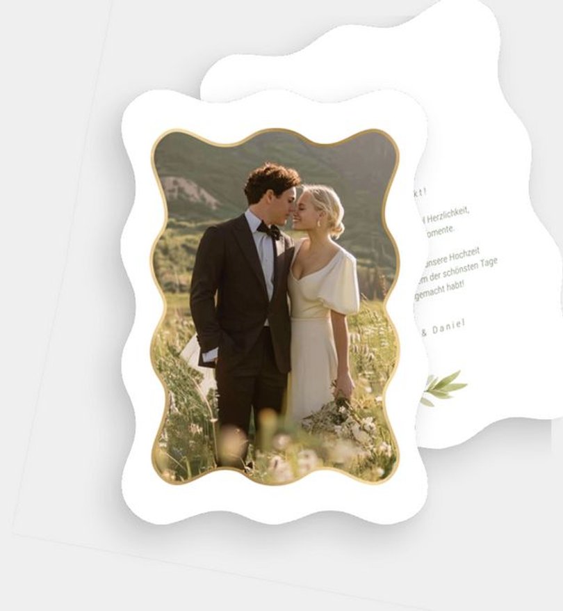 Dankeskarte Hochzeit Frühlingswind
