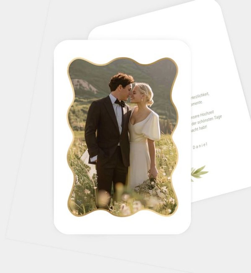 Dankeskarte Hochzeit Frühlingswind