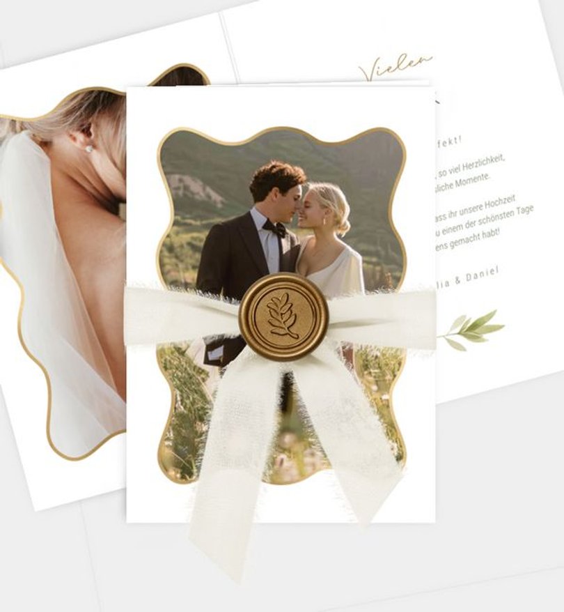 Dankeskarte Hochzeit Frühlingswind