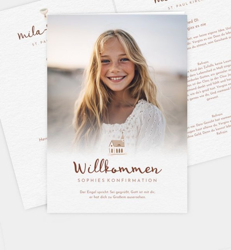 Kirchenheft Konfirmation Zarte Konfirmation