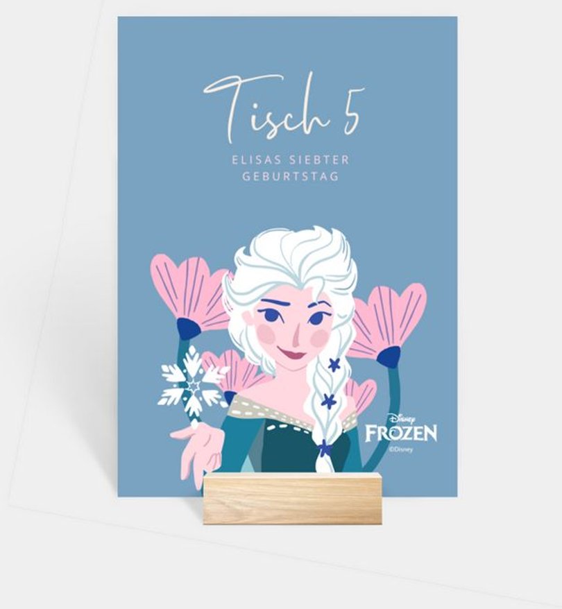 Tischnummer Kindergeburtstag Tischnummer