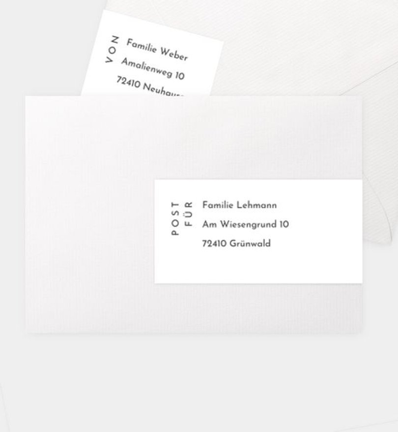 Absenderaufkleber Kommunion Golden Beginnings