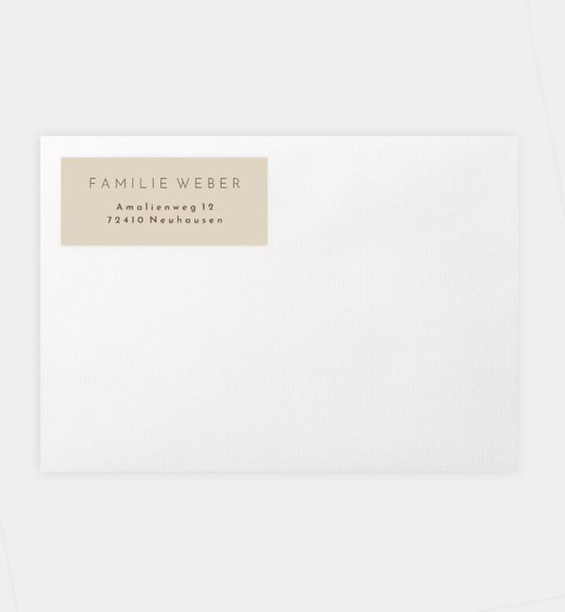 Absenderaufkleber Jugendweihe Semplice