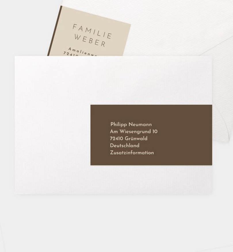 Adressaufkleber Jugendweihe Semplice