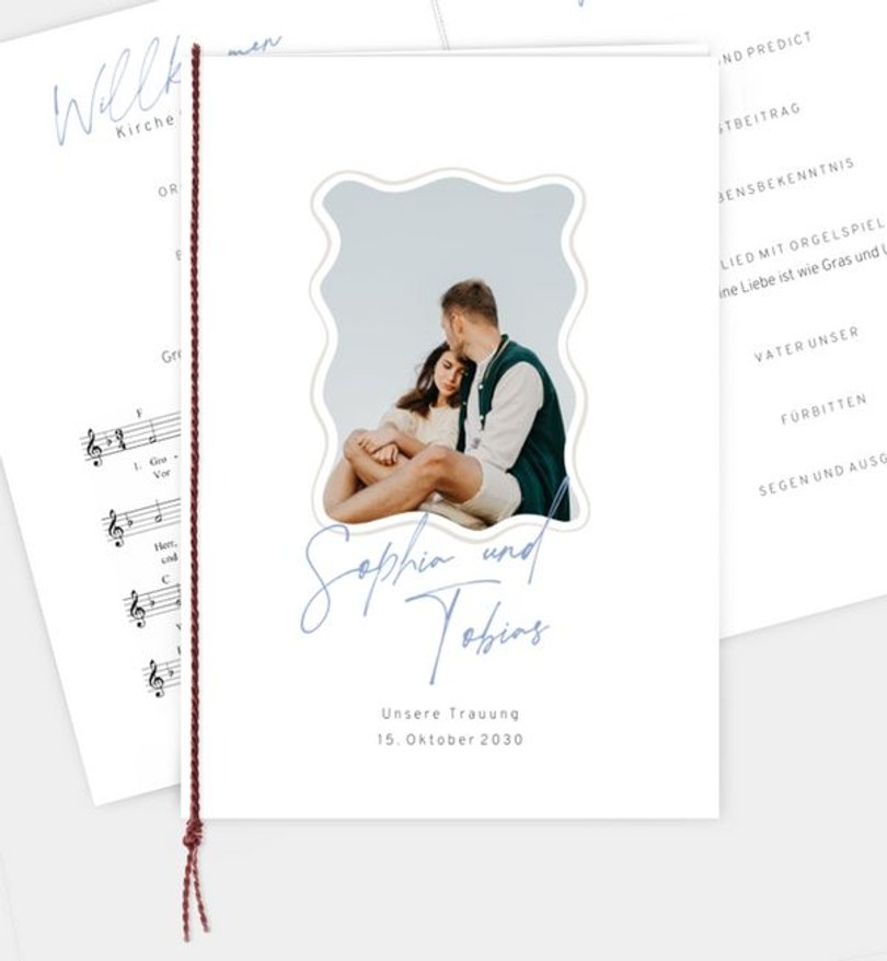 Kirchenheft Hochzeit Handmade Frame