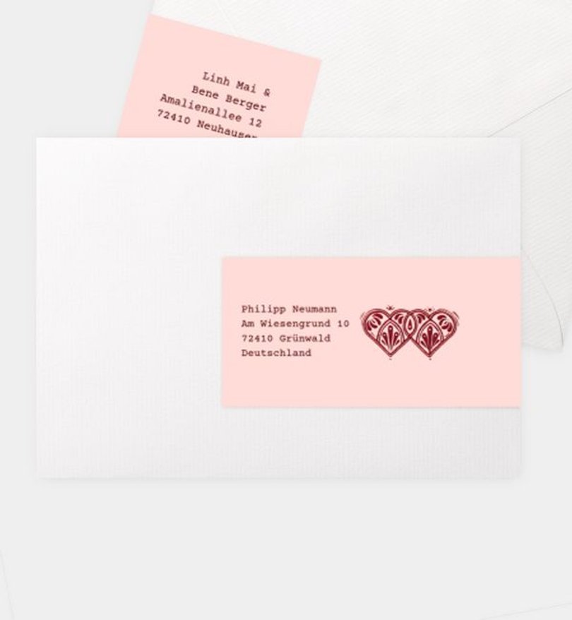 Adressaufkleber Hochzeit Wonderland Wedding