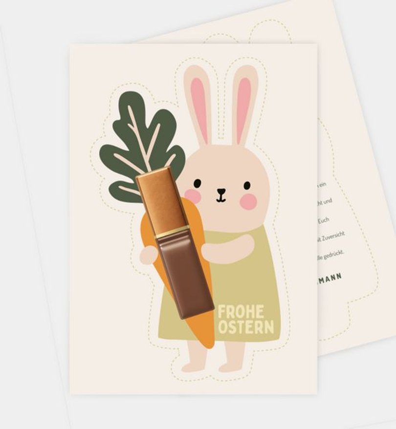 Grußkarte Ostern Easter Bunny