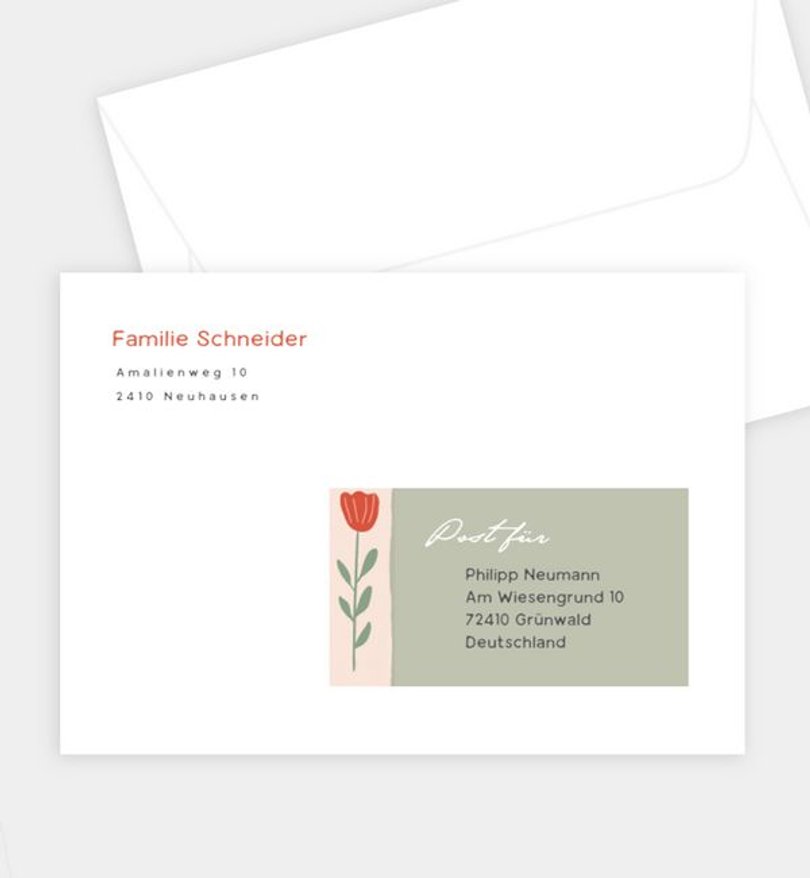 Briefumschlag Ostern Spring Bloom