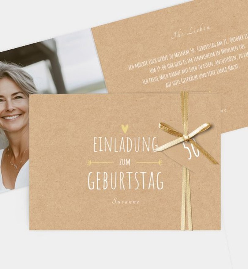 Einladungskarte Geburtstag Rustic Party · UNICEF