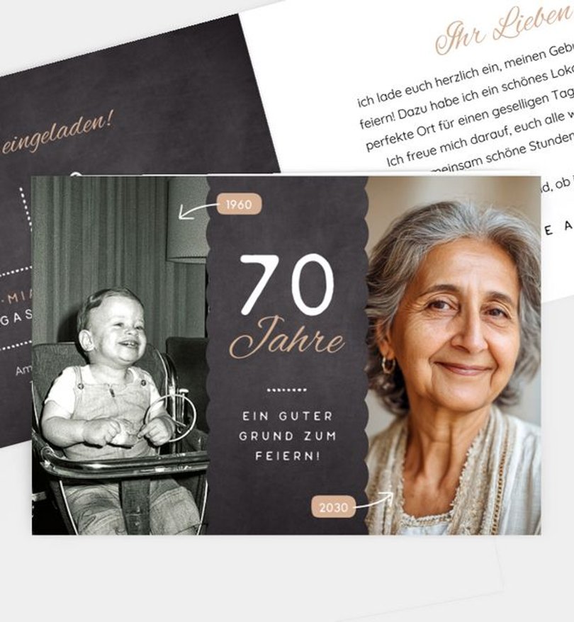 Einladungskarte Geburtstag Festtafel · UNICEF