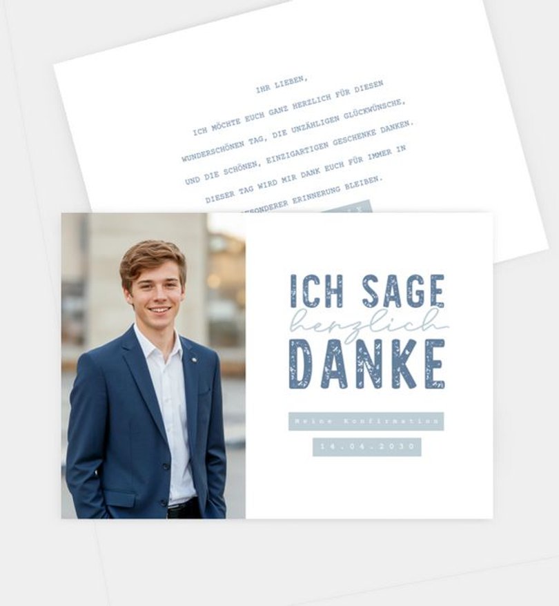 Dankeskarte Konfirmation My Day · UNICEF