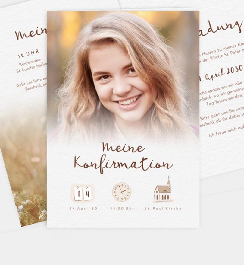 Einladungskarte Konfirmation Zarte Konfirmation · UNICEF
