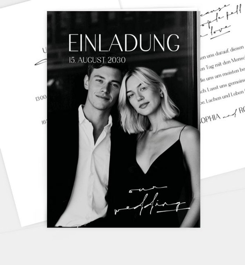 Einladungskarte Hochzeit Urban Wedding · UNICEF