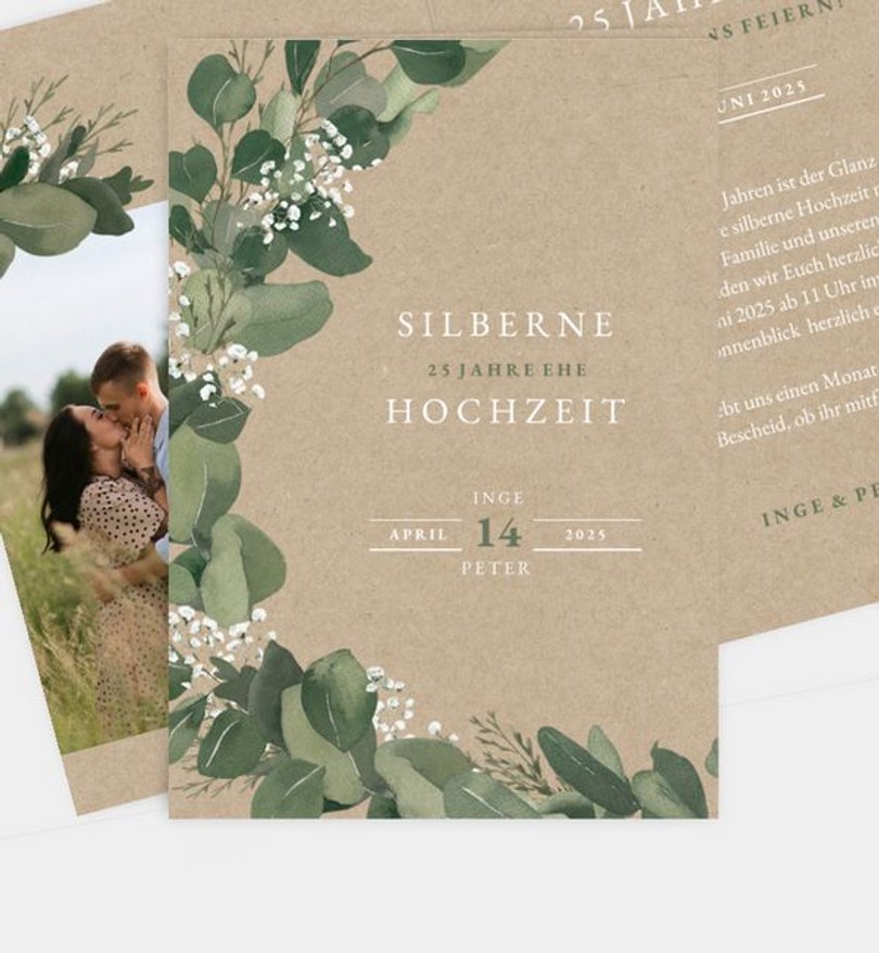 Einladungskarte Hochzeit Eucalyptus Wreath · UNICEF
