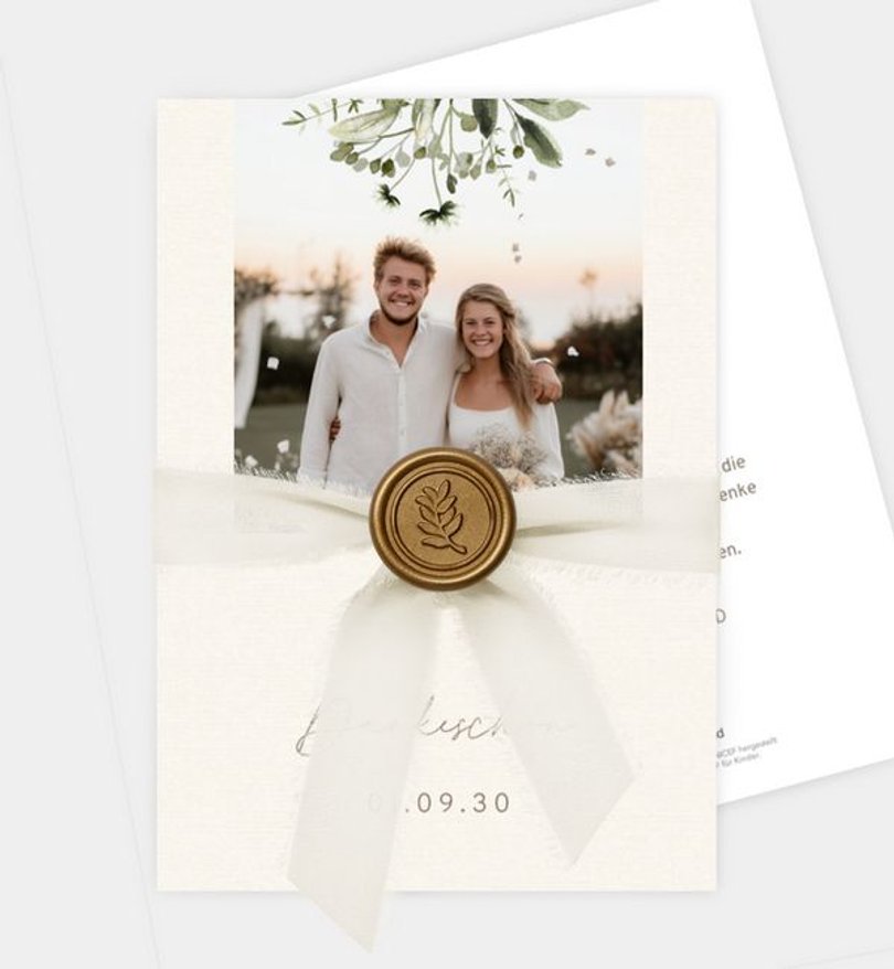 Dankeskarte Hochzeit Natural Bouquet · UNICEF