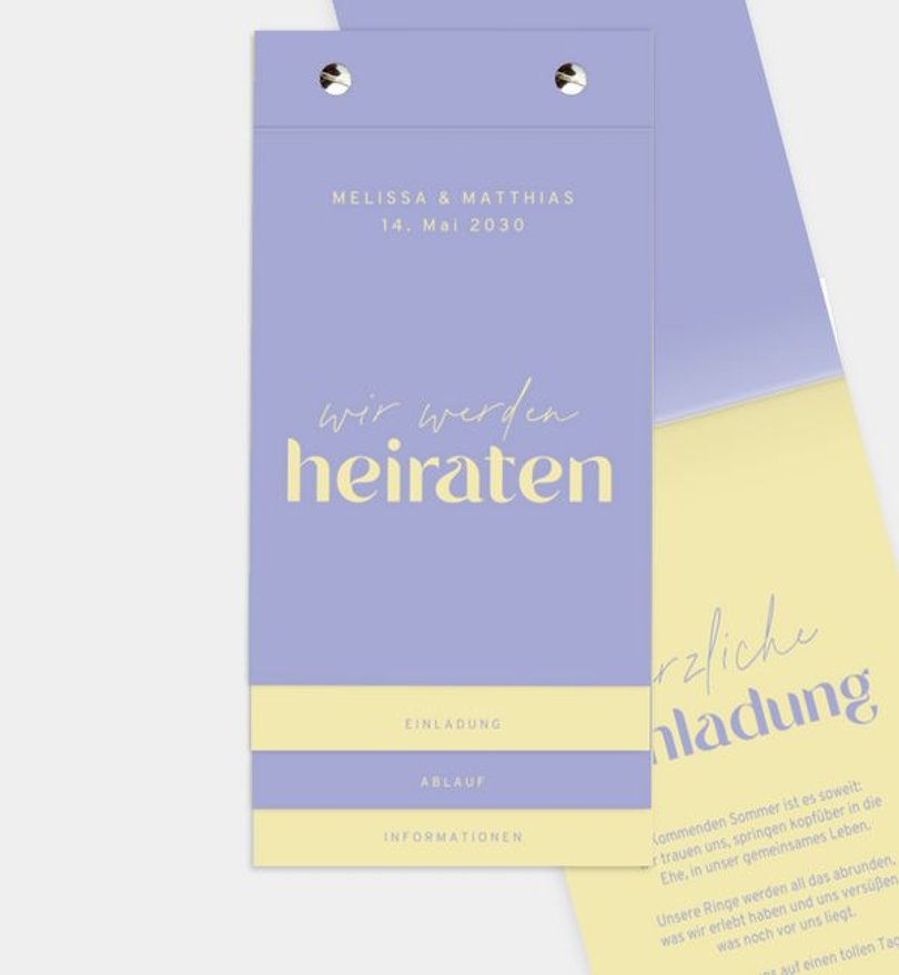 Einladungskarte Hochzeit Sunshine Love · UNICEF
