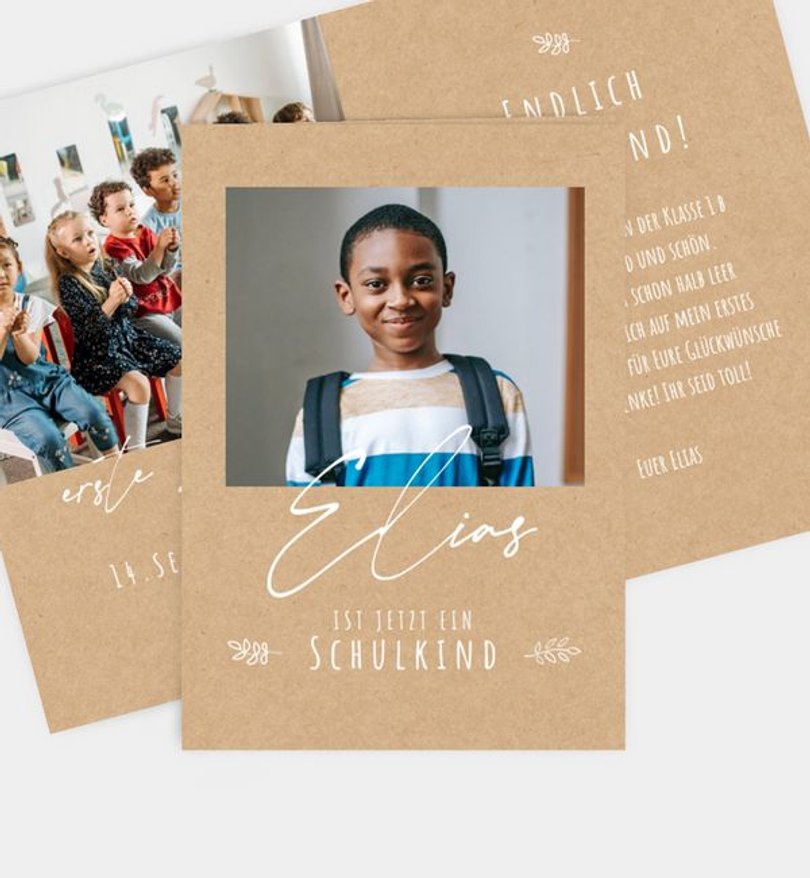 Dankeskarte Einschulung Guter Start · UNICEF
