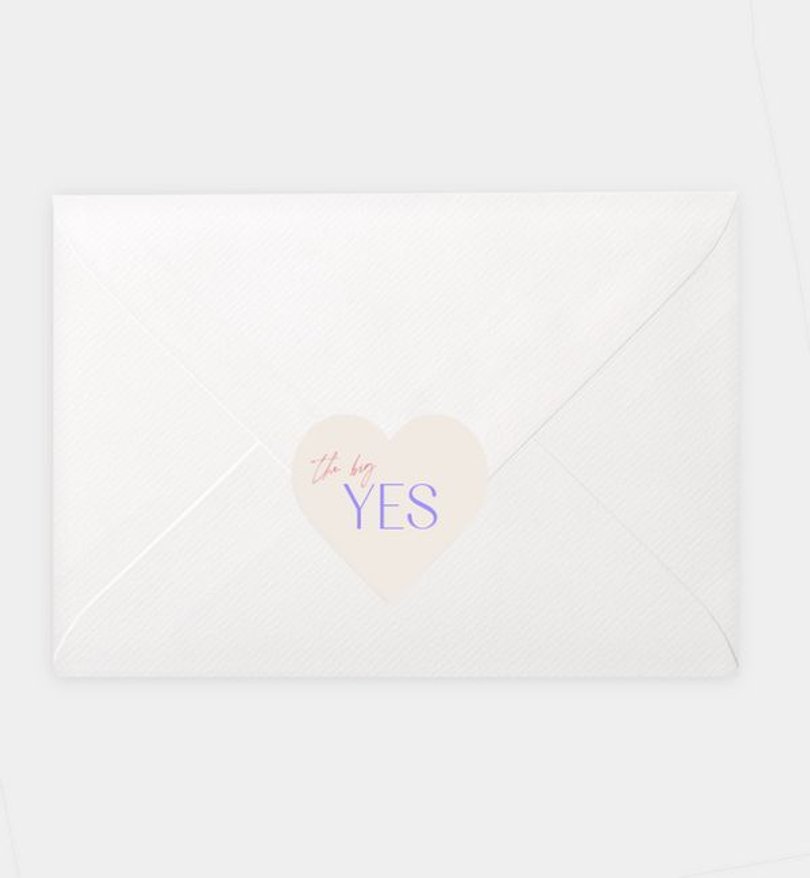 Siegelsticker Hochzeit Vibrant Accents