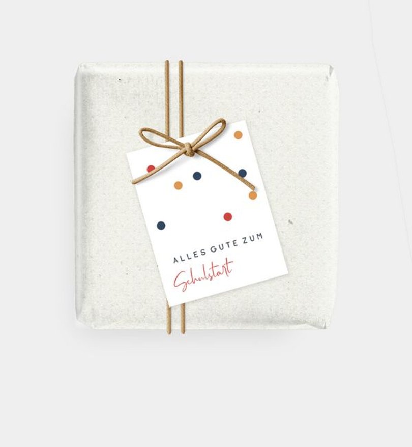 Geschenkanhänger Einschulung Little Confetti