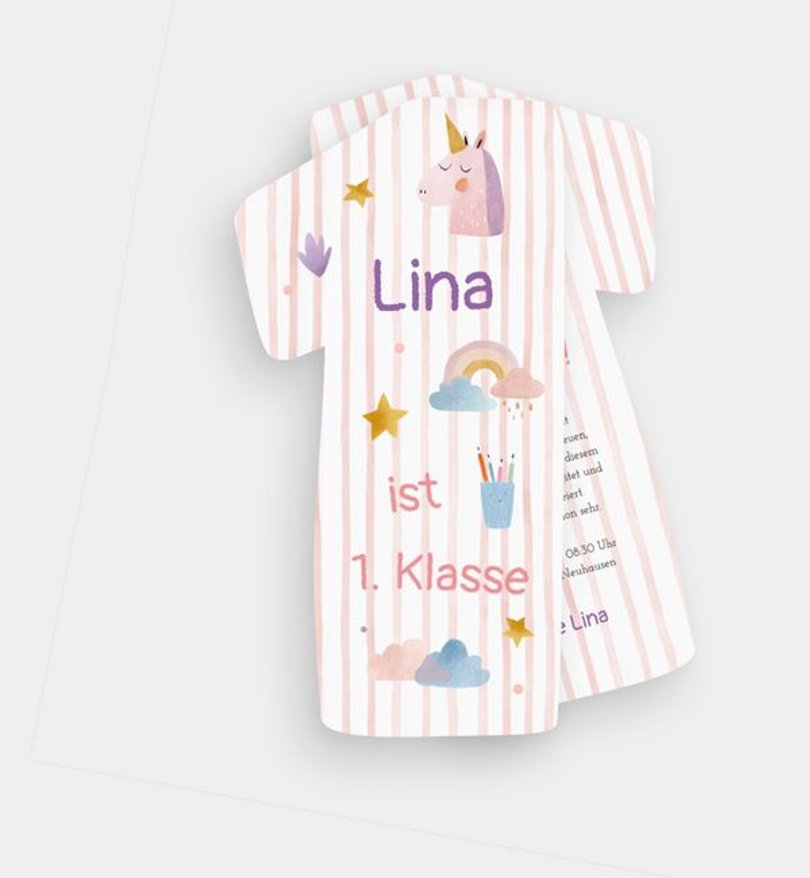 Einladungskarte Einschulung Endlich Erstklässler