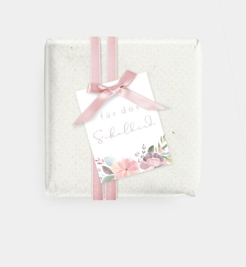 Geschenkanhänger Einschulung Einhorn