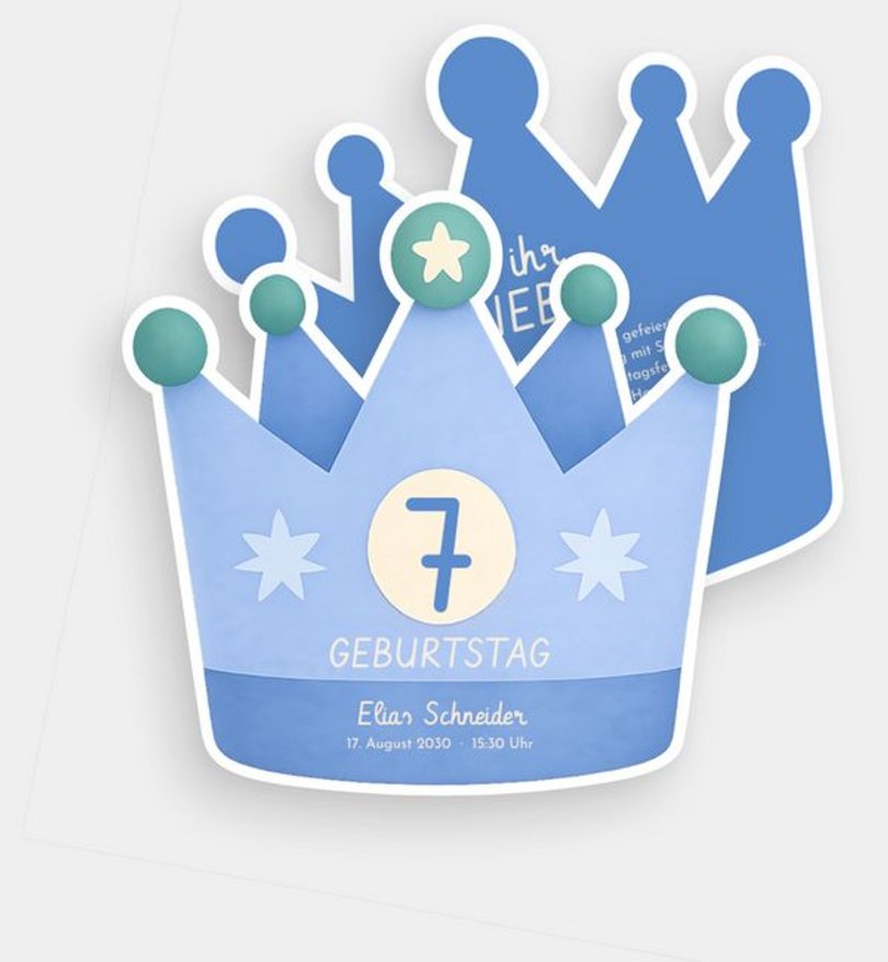 Einladungskarte Kindergeburtstag Like a Princess