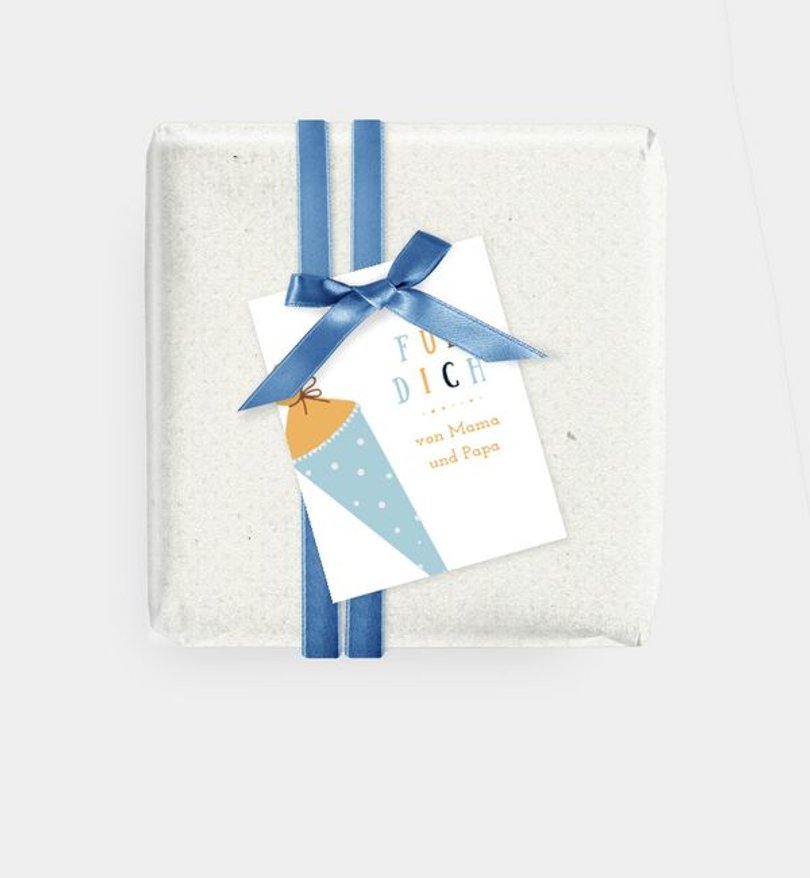 Geschenkanhänger Einschulung Zaubertüte