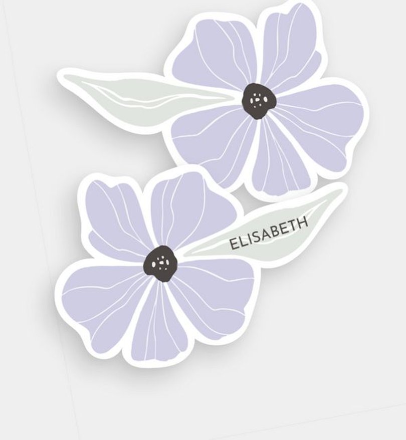 Tischkarte Hochzeit Modern Floral